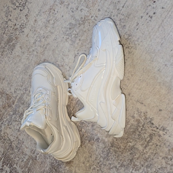 Balenciaga triple s "White Rubber" Chunky Sneakers AUTHENTIC size 39 - Picture 2 of 13